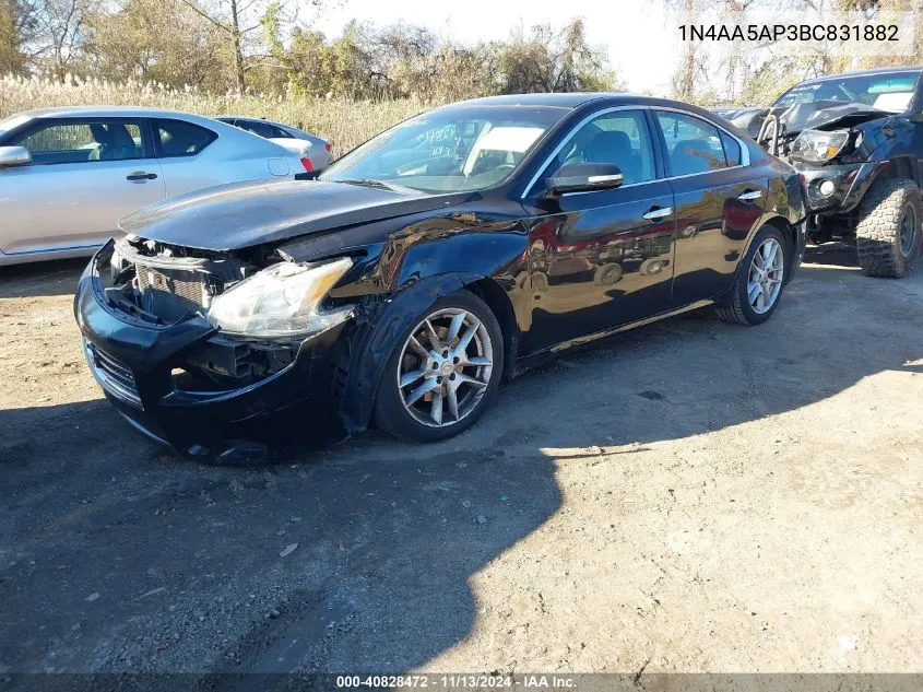 2011 Nissan Maxima 3.5 Sv VIN: 1N4AA5AP3BC831882 Lot: 40828472