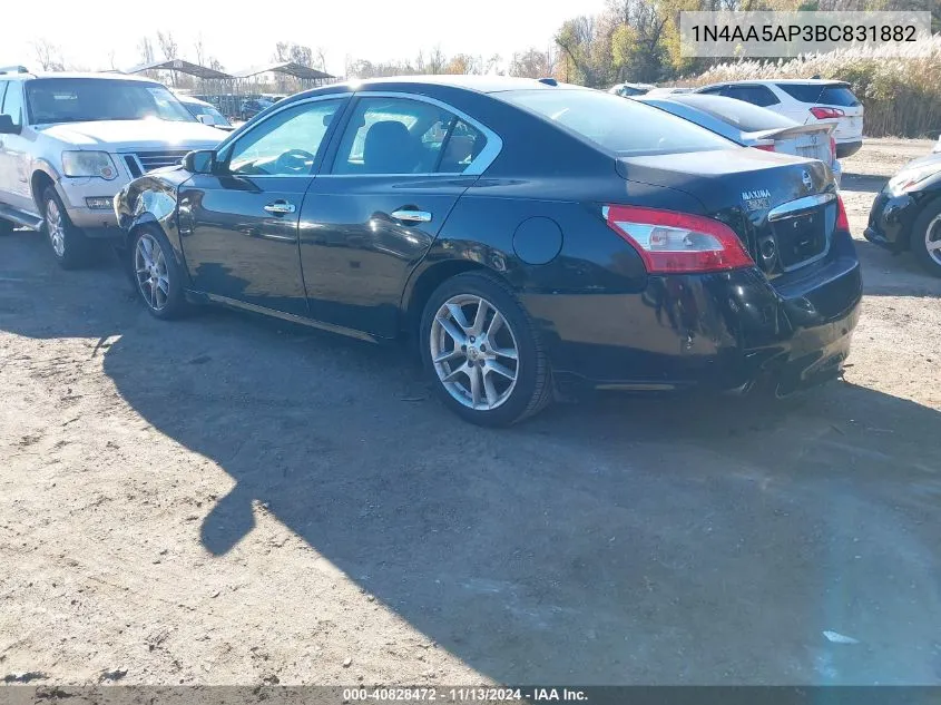 2011 Nissan Maxima 3.5 Sv VIN: 1N4AA5AP3BC831882 Lot: 40828472