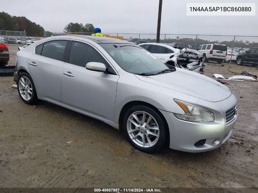 2011 Nissan Maxima 3.5 Sv VIN: 1N4AA5AP1BC860880 Lot: 40857957