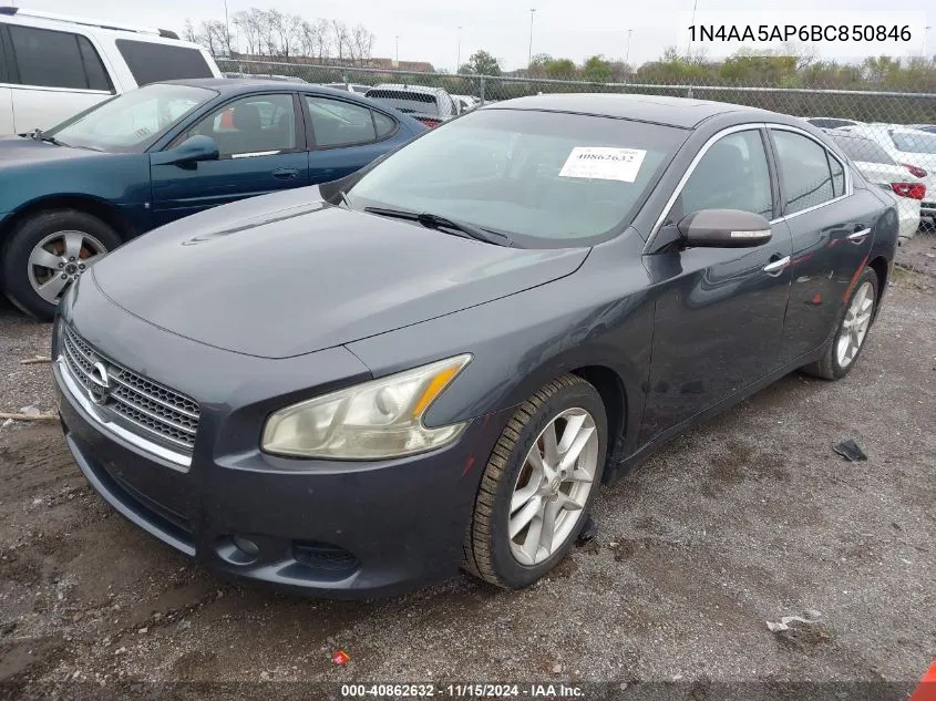 1N4AA5AP6BC850846 2011 Nissan Maxima 3.5 Sv