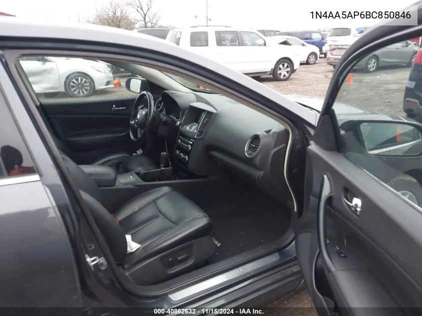 1N4AA5AP6BC850846 2011 Nissan Maxima 3.5 Sv