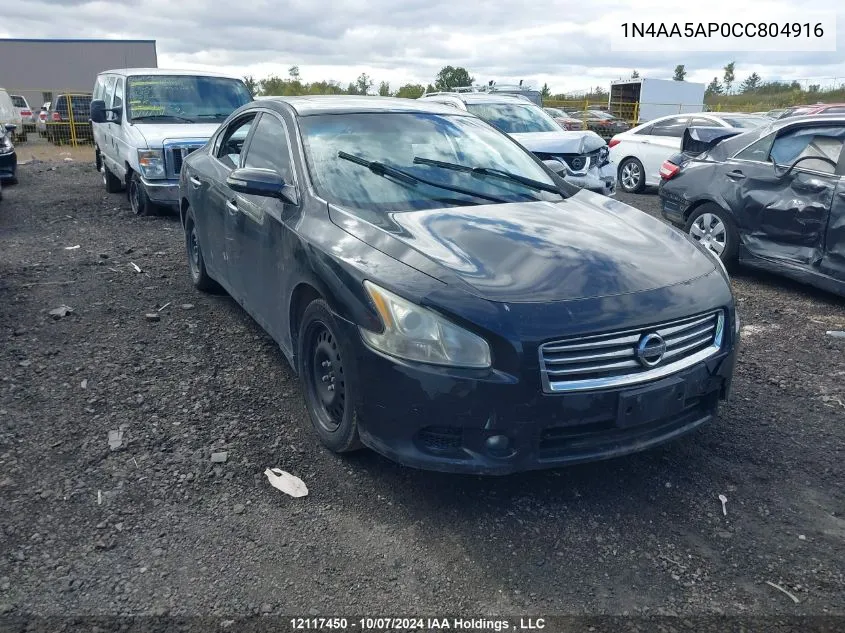 1N4AA5AP0CC804916 2012 Nissan Maxima