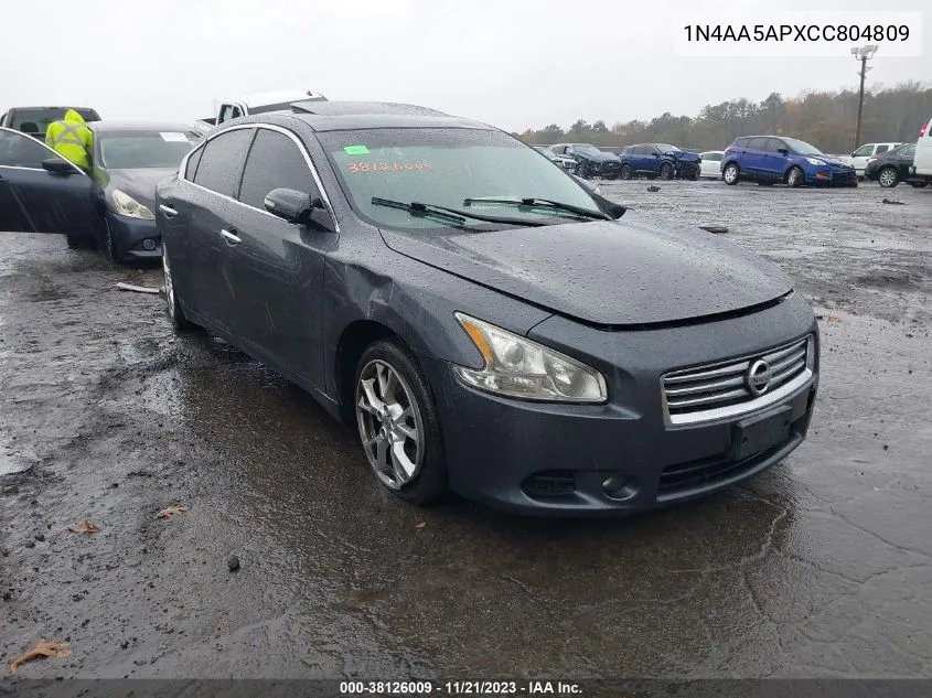 2012 Nissan Maxima 3.5 Sv VIN: 1N4AA5APXCC804809 Lot: 40930717