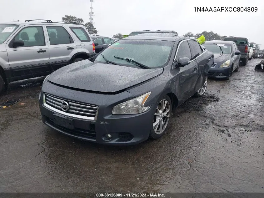 2012 Nissan Maxima 3.5 Sv VIN: 1N4AA5APXCC804809 Lot: 40930717