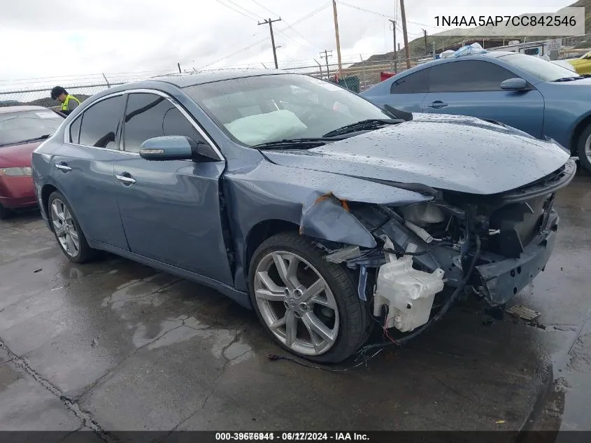 2012 Nissan Maxima 3.5 Sv VIN: 1N4AA5AP7CC842546 Lot: 39676941