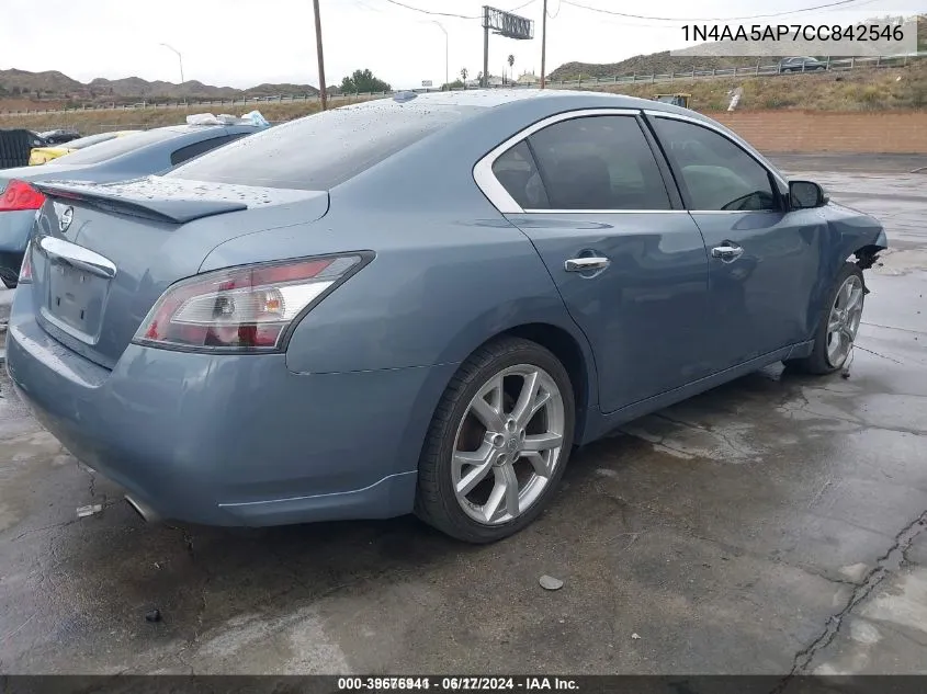 2012 Nissan Maxima 3.5 Sv VIN: 1N4AA5AP7CC842546 Lot: 39676941