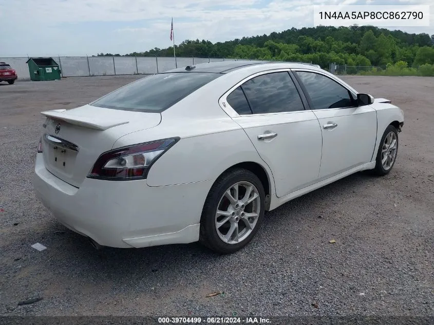 1N4AA5AP8CC862790 2012 Nissan Maxima 3.5 Sv