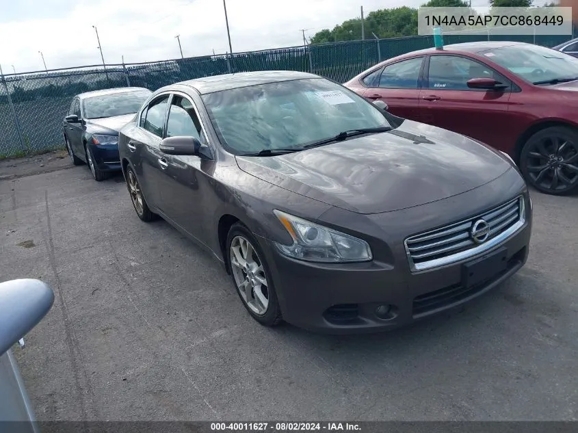 1N4AA5AP7CC868449 2012 Nissan Maxima 3.5 Sv