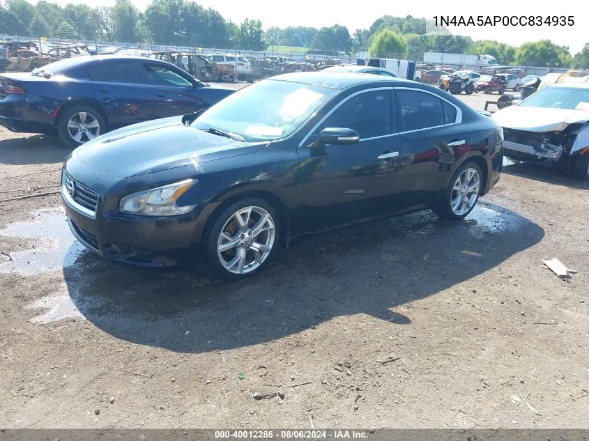 1N4AA5AP0CC834935 2012 Nissan Maxima 3.5 Sv