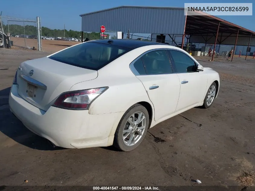 1N4AA5AP3CC826599 2012 Nissan Maxima 3.5 Sv