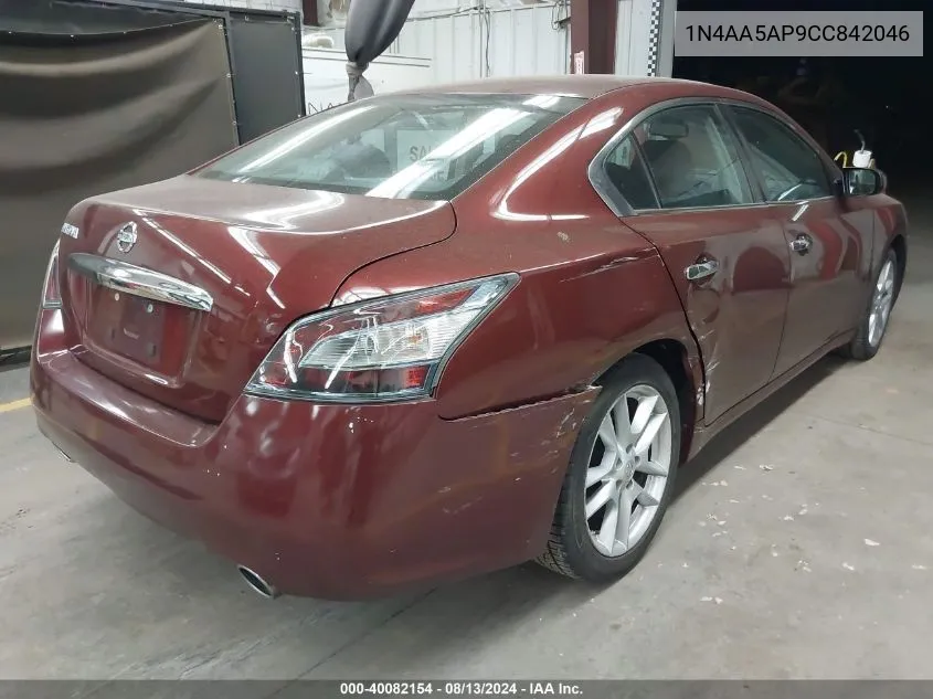 2012 Nissan Maxima 3.5 S VIN: 1N4AA5AP9CC842046 Lot: 40082154