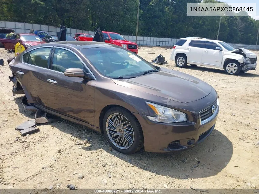 2012 Nissan Maxima 3.5 Sv VIN: 1N4AA5APXCC868445 Lot: 40088721