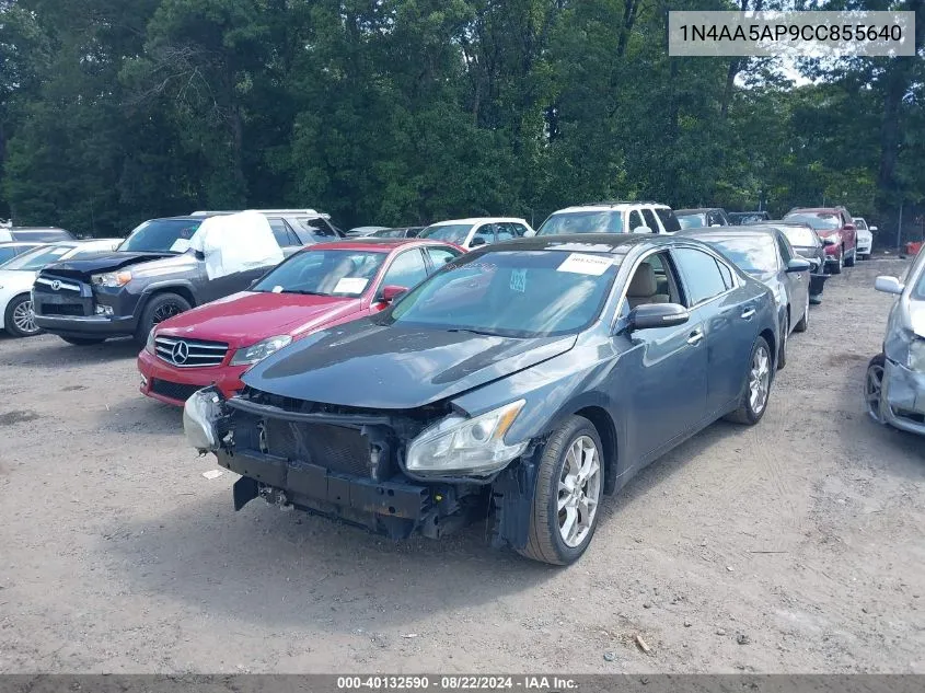 2012 Nissan Maxima 3.5 Sv VIN: 1N4AA5AP9CC855640 Lot: 40132590