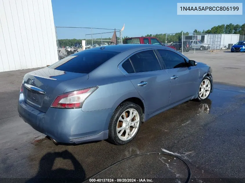 1N4AA5AP8CC806199 2012 Nissan Maxima 3.5 Sv