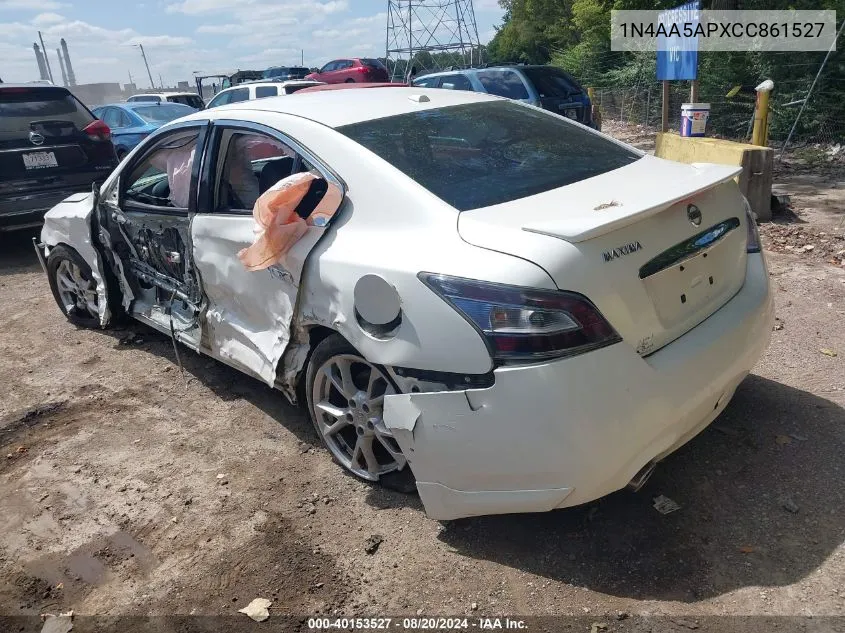 2012 Nissan Maxima 3.5 Sv VIN: 1N4AA5APXCC861527 Lot: 40153527