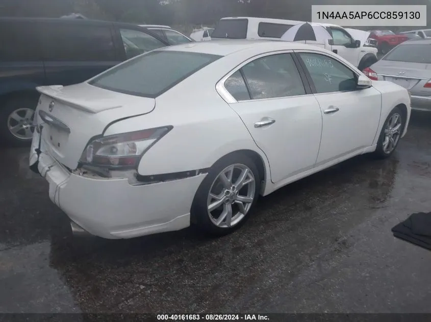 2012 Nissan Maxima 3.5 Sv VIN: 1N4AA5AP6CC859130 Lot: 40161683