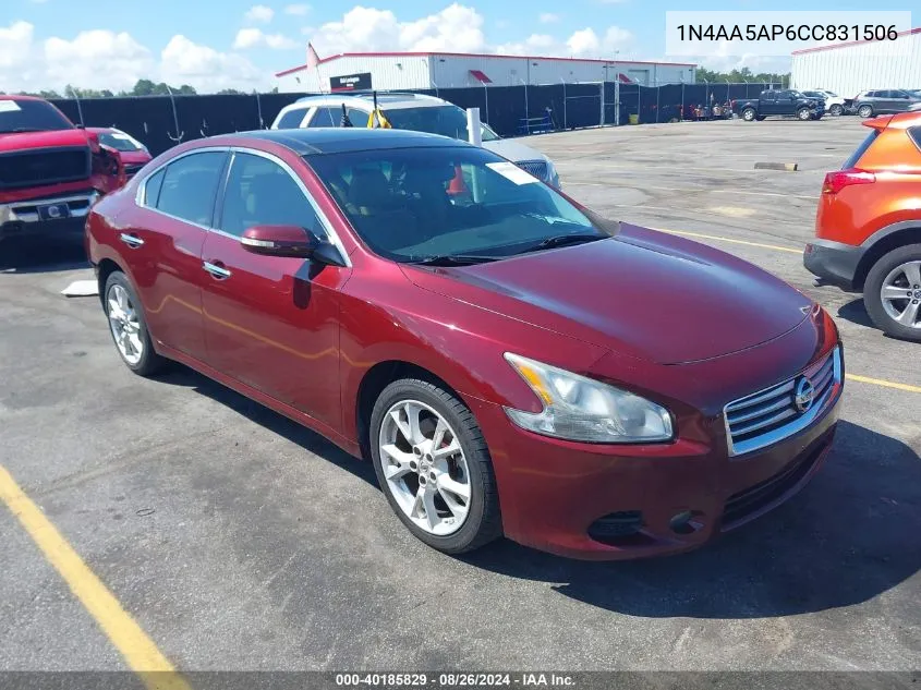 1N4AA5AP6CC831506 2012 Nissan Maxima 3.5 Sv