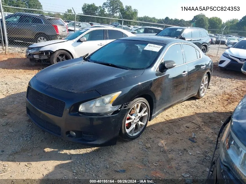 2012 Nissan Maxima 3.5 Sv VIN: 1N4AA5AP5CC824353 Lot: 40195164