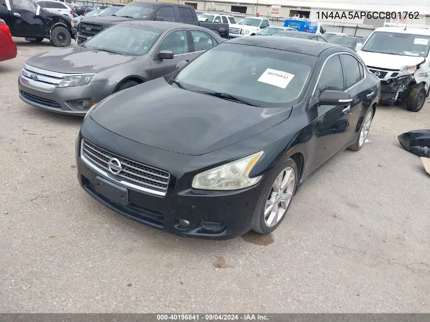 1N4AA5AP6CC801762 2012 Nissan Maxima S/Sv