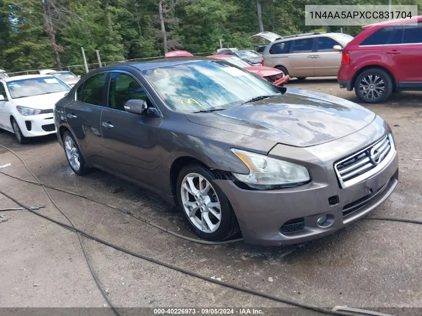 2012 Nissan Maxima 3.5 Sv VIN: 1N4AA5APXCC831704 Lot: 40226973