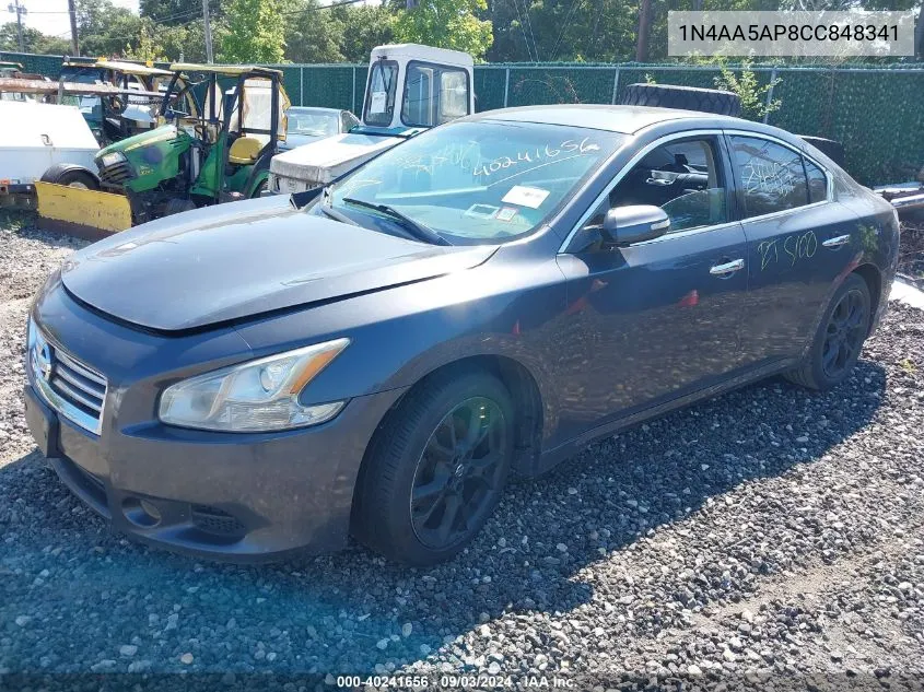 2012 Nissan Maxima 3.5 Sv VIN: 1N4AA5AP8CC848341 Lot: 40241656