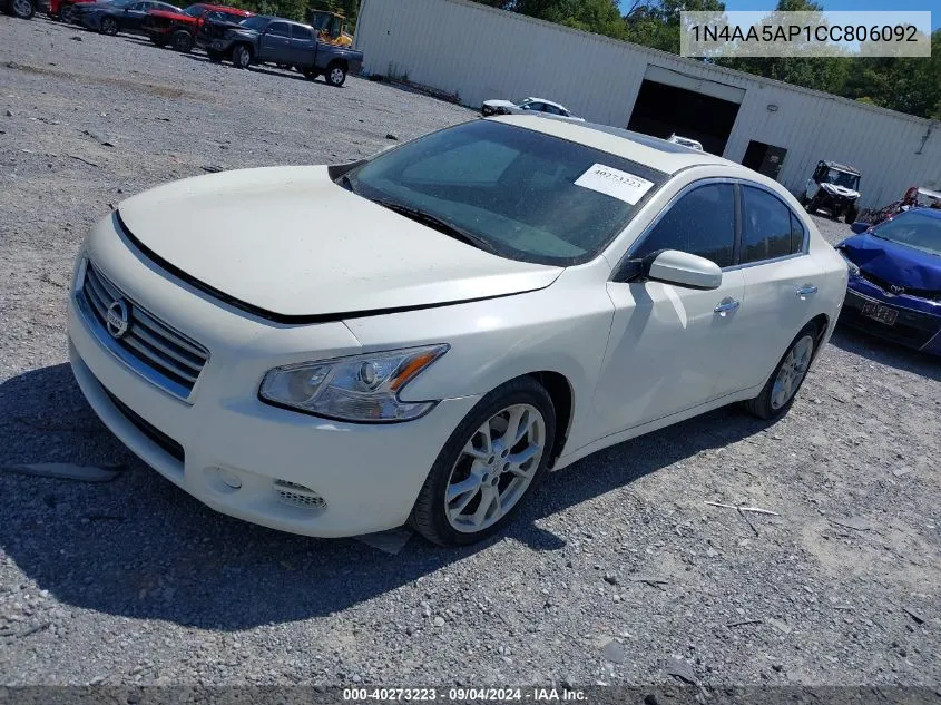 1N4AA5AP1CC806092 2012 Nissan Maxima 3.5 S