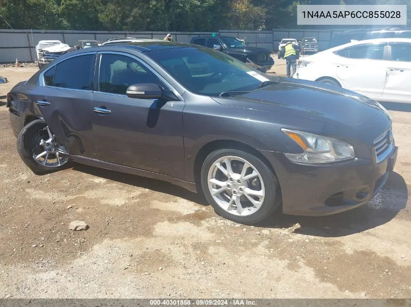 2012 Nissan Maxima 3.5 Sv VIN: 1N4AA5AP6CC855028 Lot: 40301858