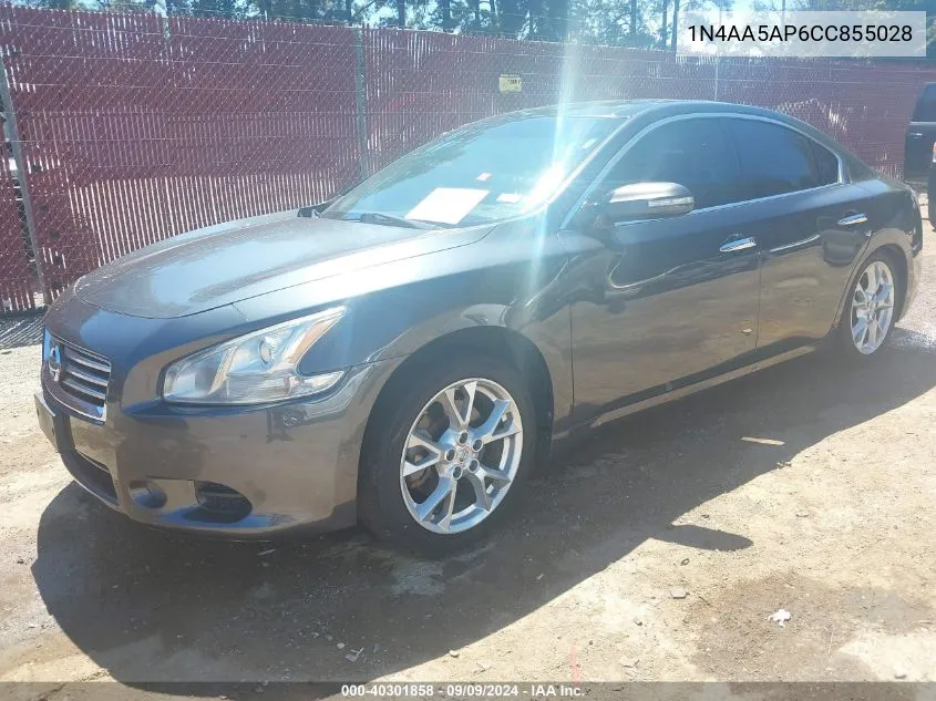 2012 Nissan Maxima 3.5 Sv VIN: 1N4AA5AP6CC855028 Lot: 40301858