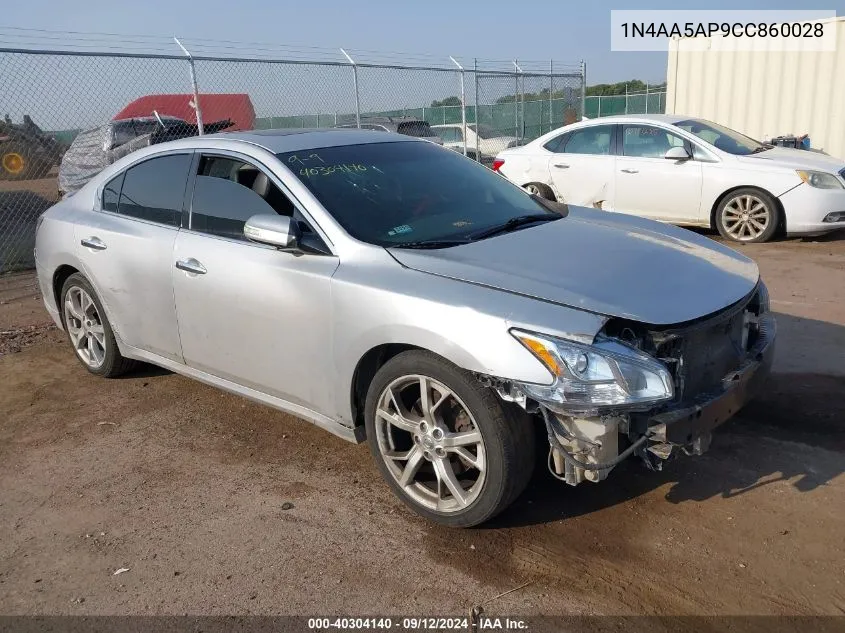 2012 Nissan Maxima 3.5 Sv VIN: 1N4AA5AP9CC860028 Lot: 40304140