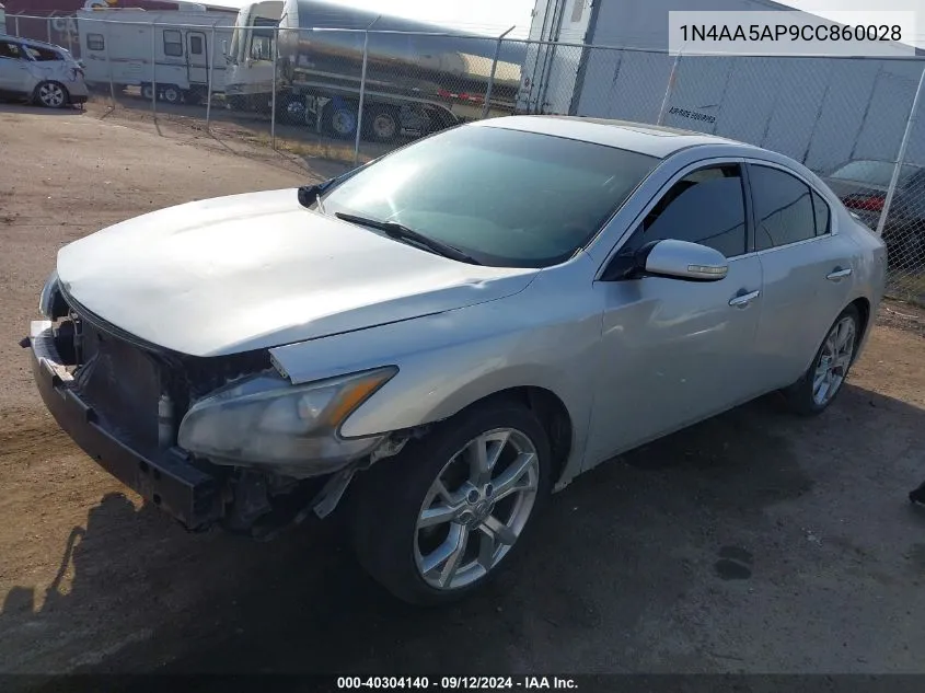 2012 Nissan Maxima 3.5 Sv VIN: 1N4AA5AP9CC860028 Lot: 40304140