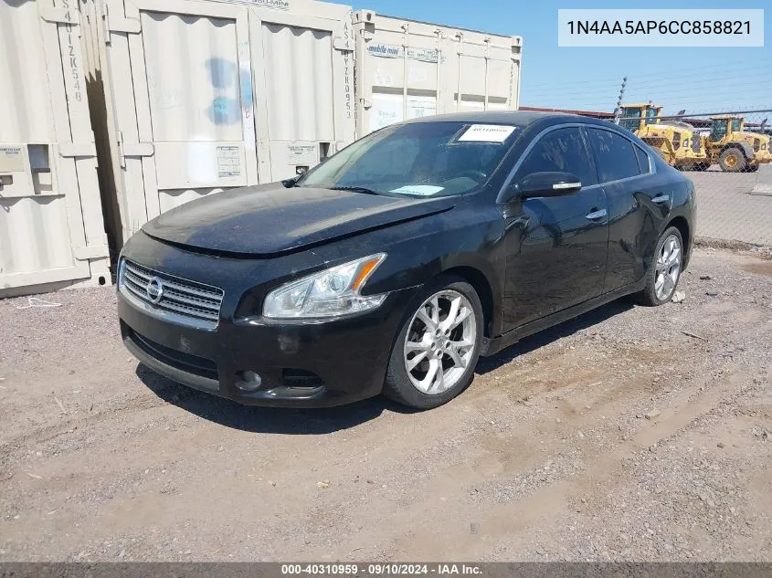 2012 Nissan Maxima 3.5 Sv VIN: 1N4AA5AP6CC858821 Lot: 40310959