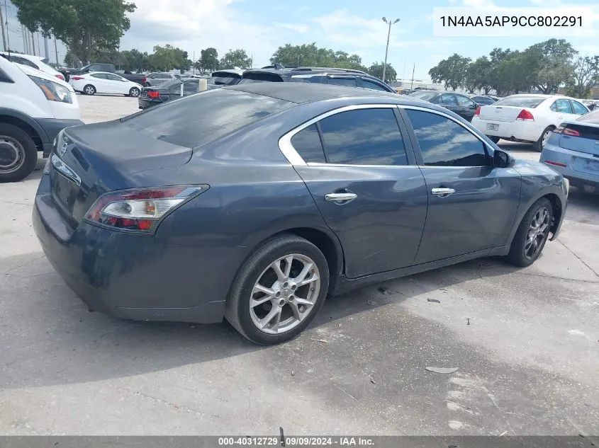 1N4AA5AP9CC802291 2012 Nissan Maxima 3.5 S