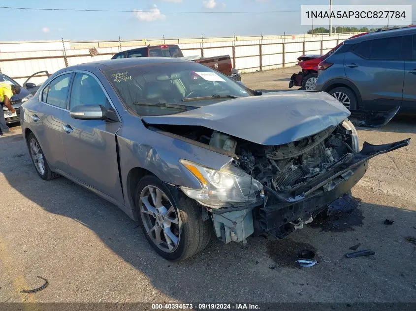 2012 Nissan Maxima 3.5 Sv VIN: 1N4AA5AP3CC827784 Lot: 40394573