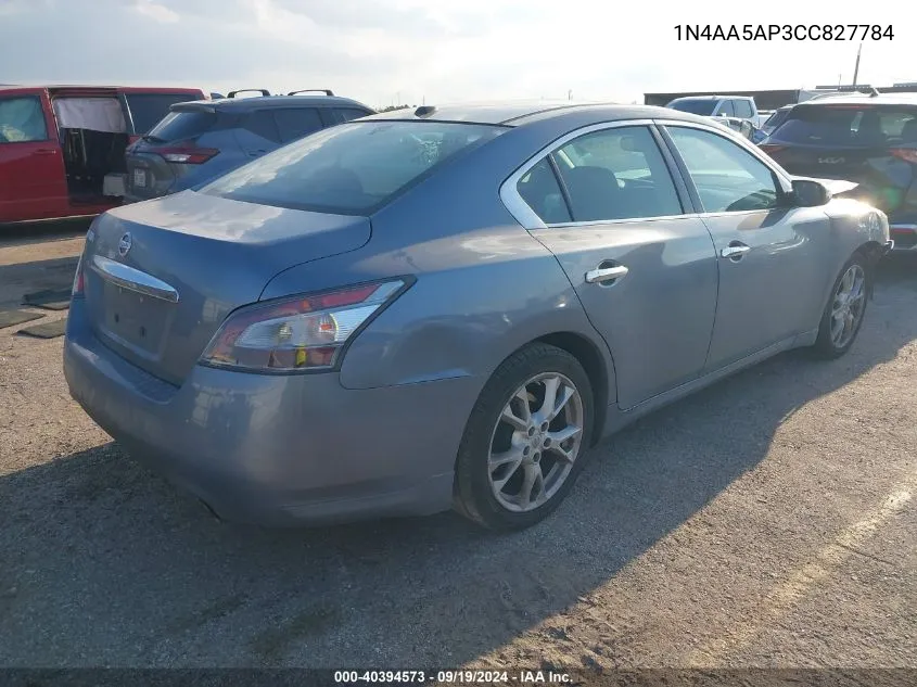 2012 Nissan Maxima 3.5 Sv VIN: 1N4AA5AP3CC827784 Lot: 40394573