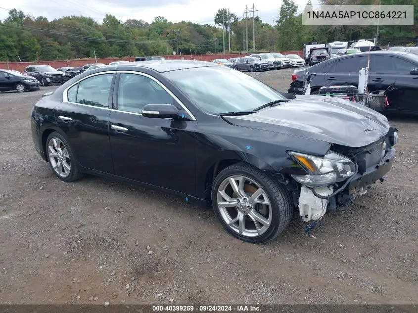 2012 Nissan Maxima 3.5 Sv VIN: 1N4AA5AP1CC864221 Lot: 40399259