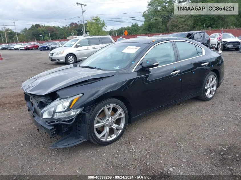 2012 Nissan Maxima 3.5 Sv VIN: 1N4AA5AP1CC864221 Lot: 40399259