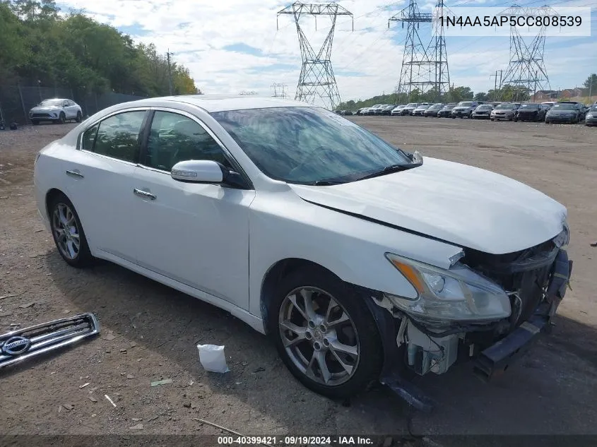 2012 Nissan Maxima 3.5 Sv VIN: 1N4AA5AP5CC808539 Lot: 40399421