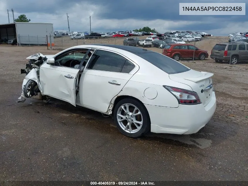 1N4AA5AP9CC822458 2012 Nissan Maxima 3.5 Sv