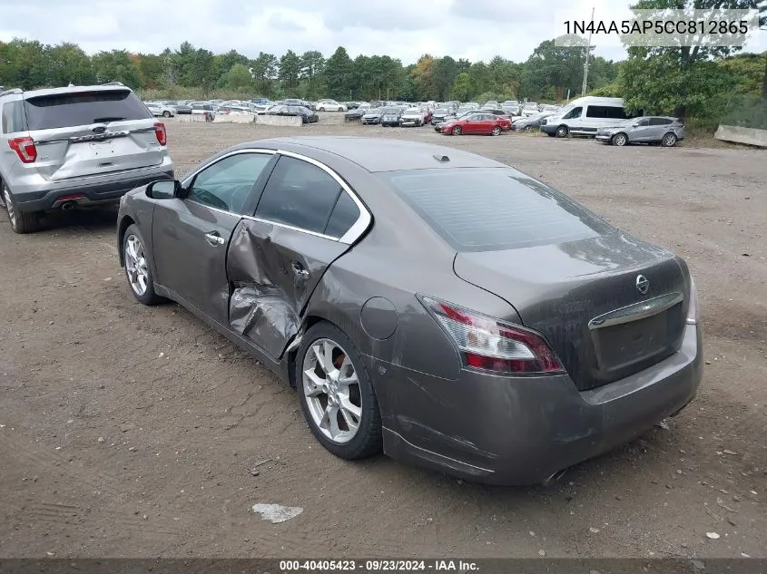 2012 Nissan Maxima 3.5 Sv VIN: 1N4AA5AP5CC812865 Lot: 40405423