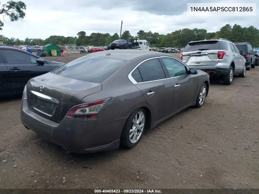 2012 Nissan Maxima 3.5 Sv VIN: 1N4AA5AP5CC812865 Lot: 40405423