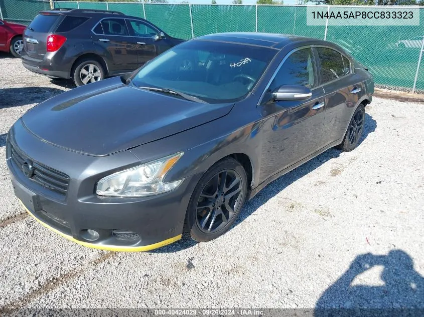 2012 Nissan Maxima S/Sv VIN: 1N4AA5AP8CC833323 Lot: 40424029