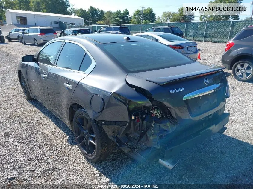 2012 Nissan Maxima S/Sv VIN: 1N4AA5AP8CC833323 Lot: 40424029