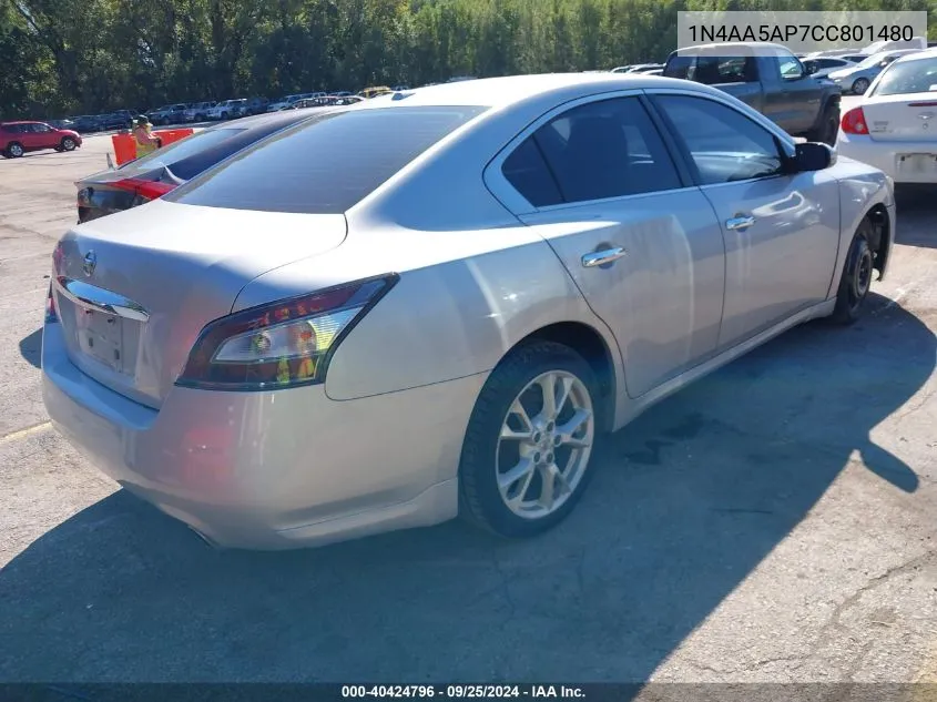 1N4AA5AP7CC801480 2012 Nissan Maxima 3.5 Sv