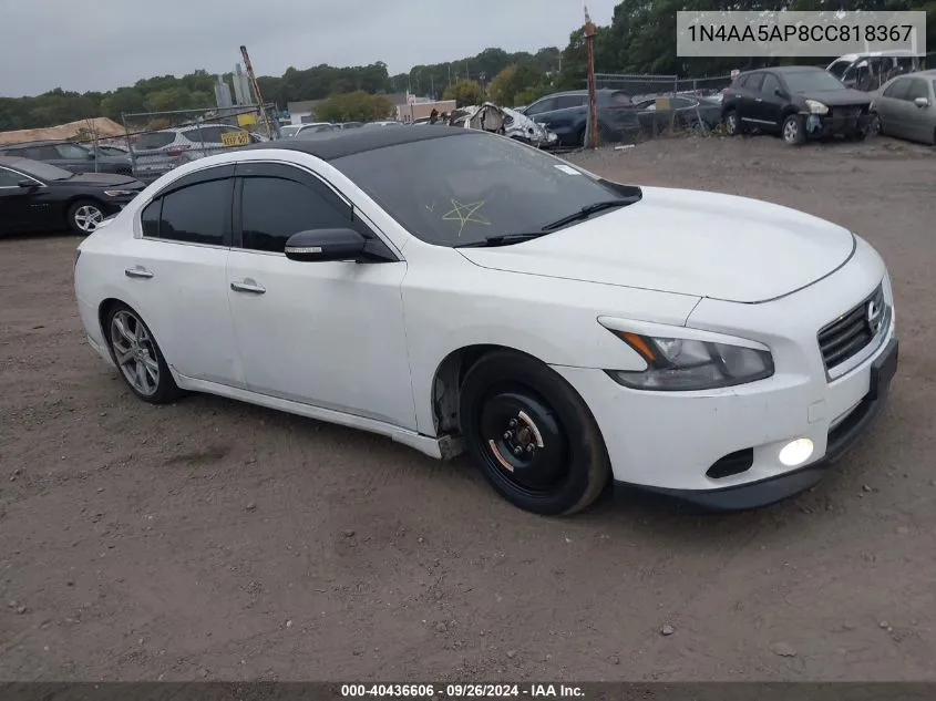 1N4AA5AP8CC818367 2012 Nissan Maxima 3.5 S/3.5 Sv