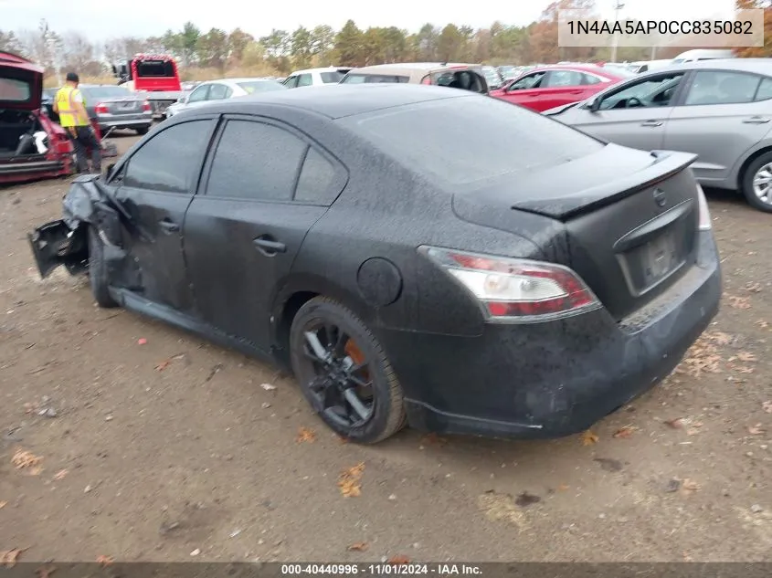 2012 Nissan Maxima 3.5 S VIN: 1N4AA5AP0CC835082 Lot: 40440996