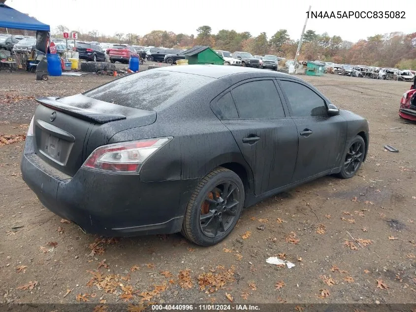 2012 Nissan Maxima 3.5 S VIN: 1N4AA5AP0CC835082 Lot: 40440996