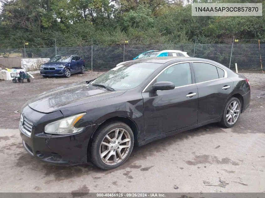 1N4AA5AP3CC857870 2012 Nissan Maxima 3.5 S