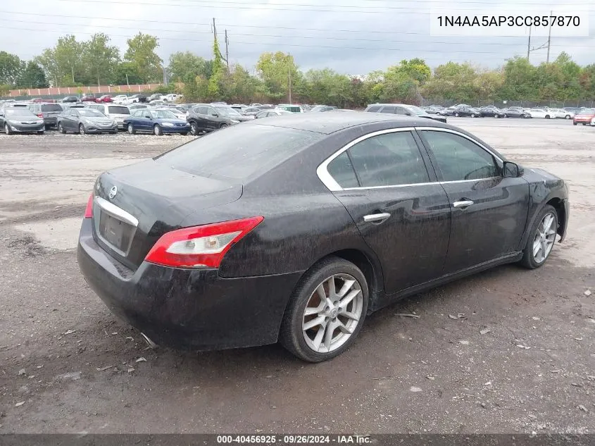 1N4AA5AP3CC857870 2012 Nissan Maxima 3.5 S