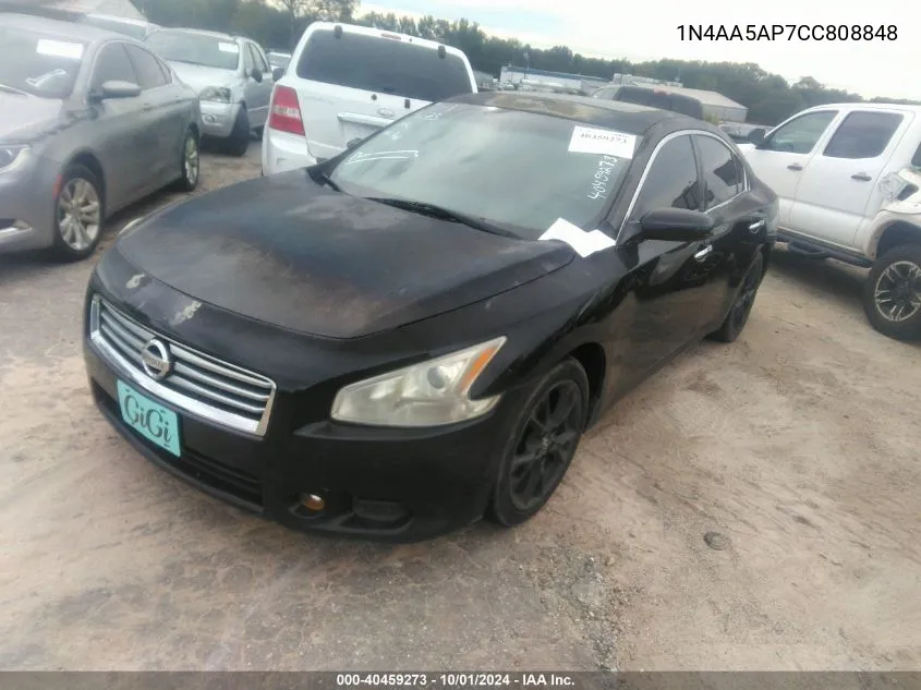 1N4AA5AP7CC808848 2012 Nissan Maxima 3.5 S