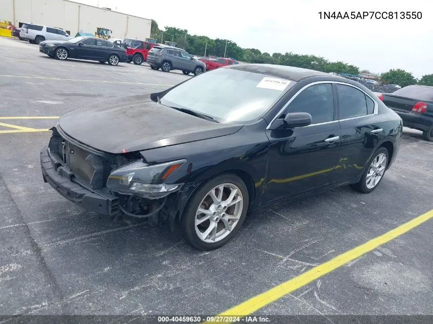 2012 Nissan Maxima 3.5 S VIN: 1N4AA5AP7CC813550 Lot: 40459630